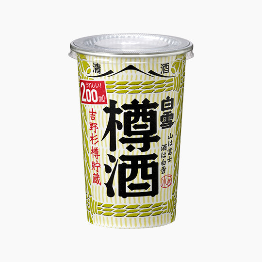 【3/13発売】白雪 樽酒カップ２００ＭＬ紙カップ詰