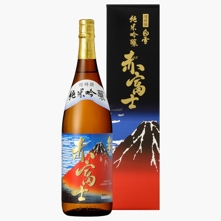 超特撰 白雪 純米吟醸 赤富士 1.8L瓶詰 化粧箱入 – 長寿蔵オンライン